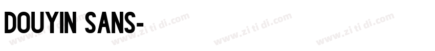 Douyin Sans字体转换